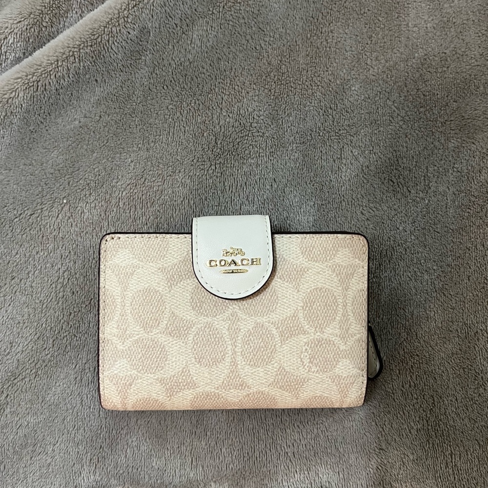 Coach Tan and Cream Wallet
